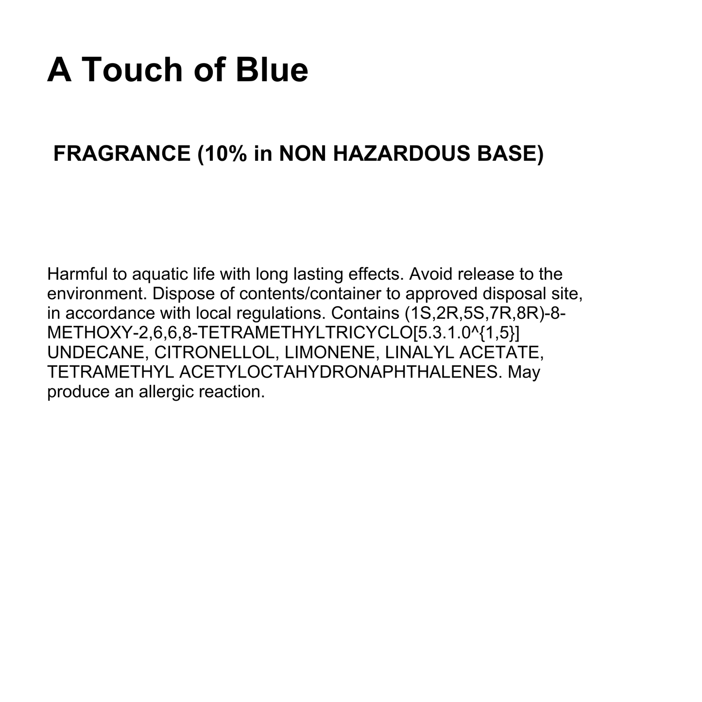 A Touch of Blue Wax Melt Tin