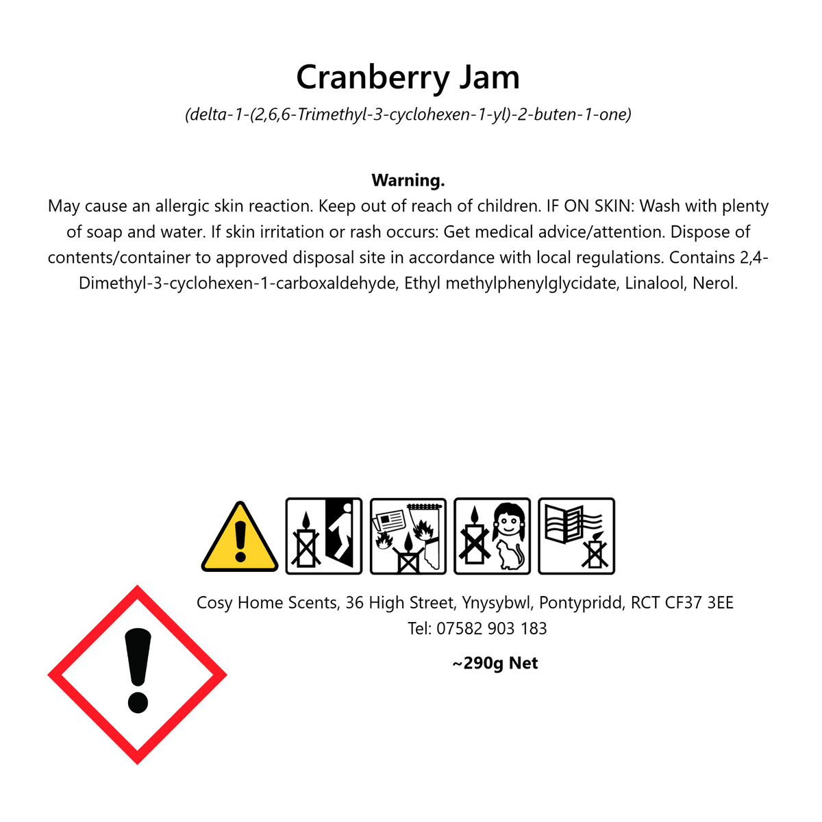 Cranberry Jam Medium Candle