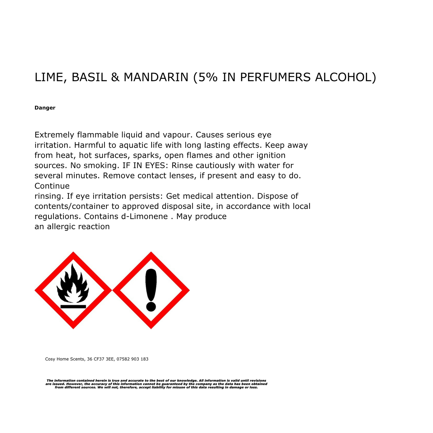 Lime, Basil & Mandarin Room & Linen Spray