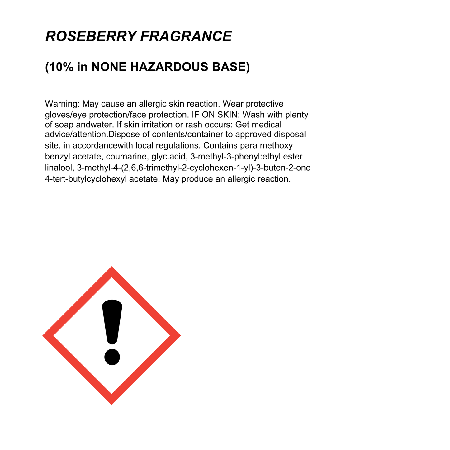 Roseberry Wax Melt Tin