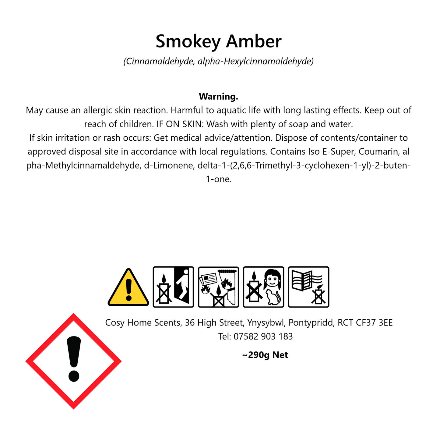 Smokey Amber Medium Candle