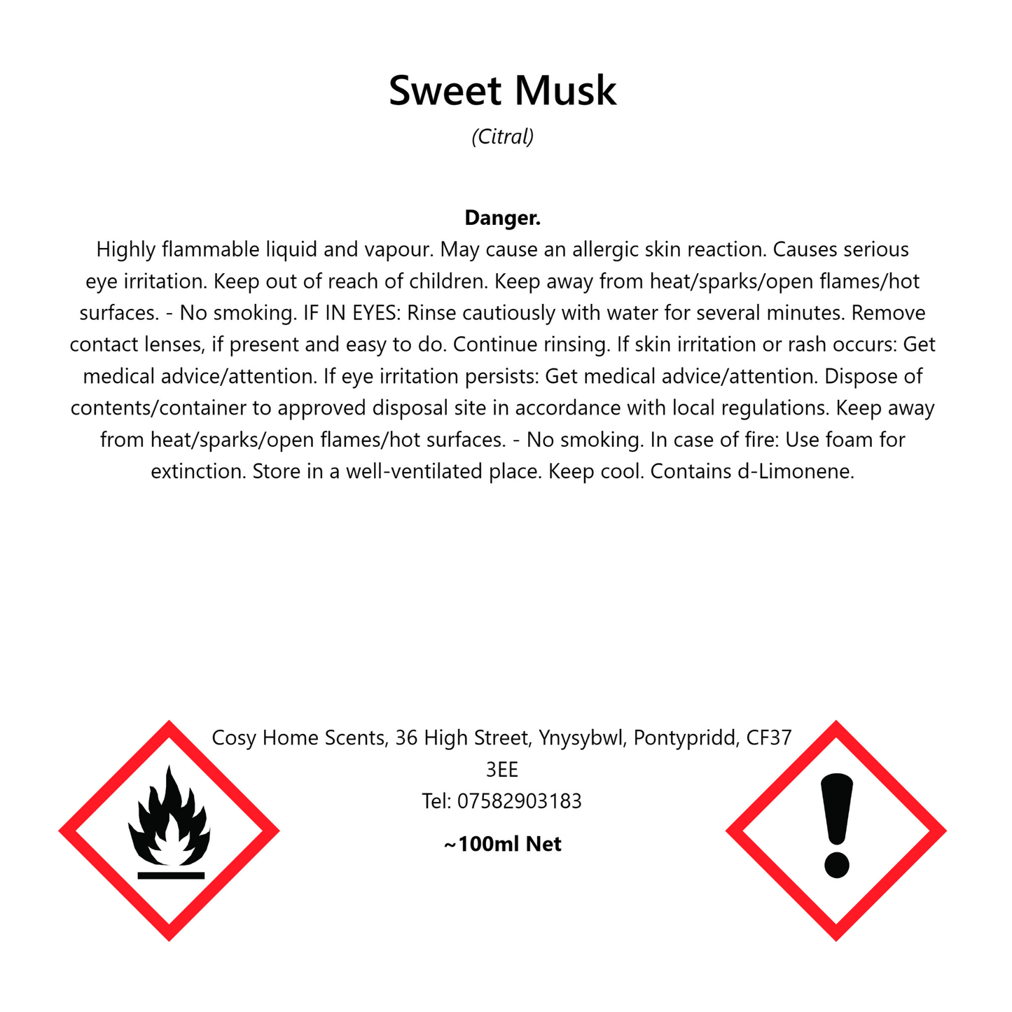 Sweet Musk Room & Linen Spray