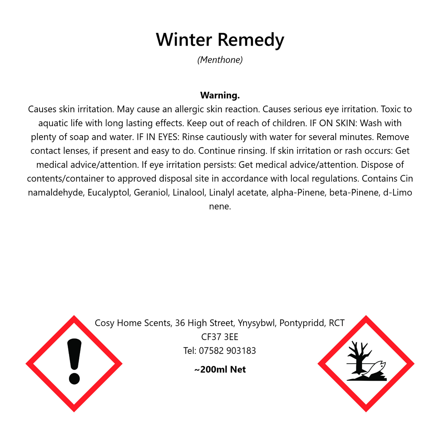 Winter Remedy Diffuser Refill