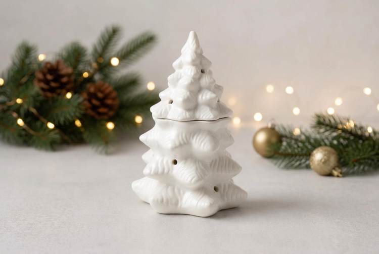 Landscape Christmas tree wax melt burner collection banner