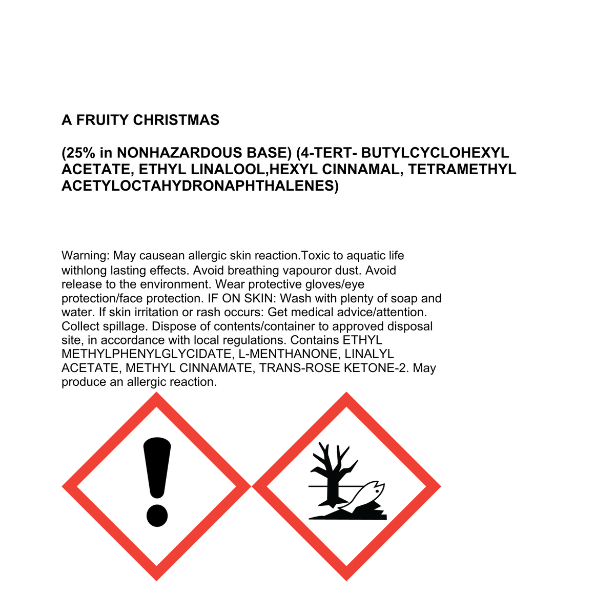 A Fruity Christmas Aroma Bag Refill