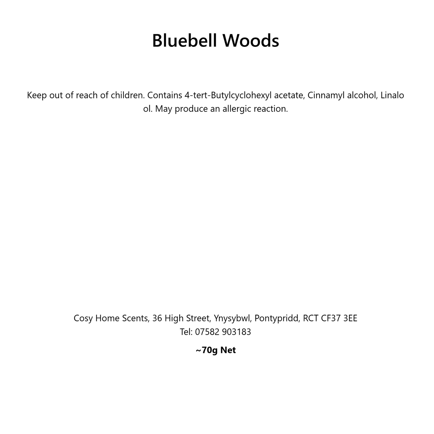 Bluebell Woods Wax Melt Tin