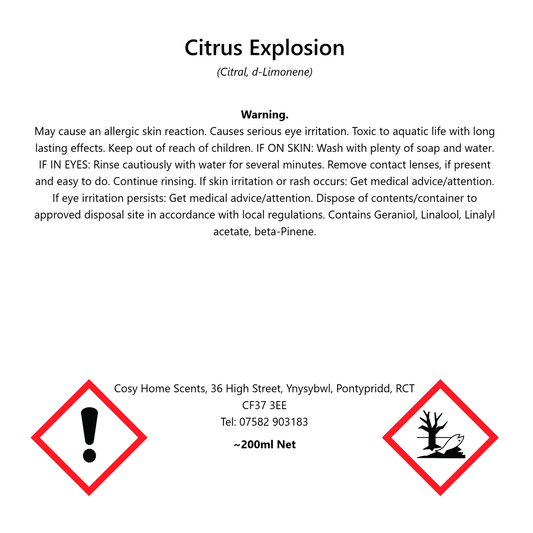 Citrus Explosion Diffuser Refill