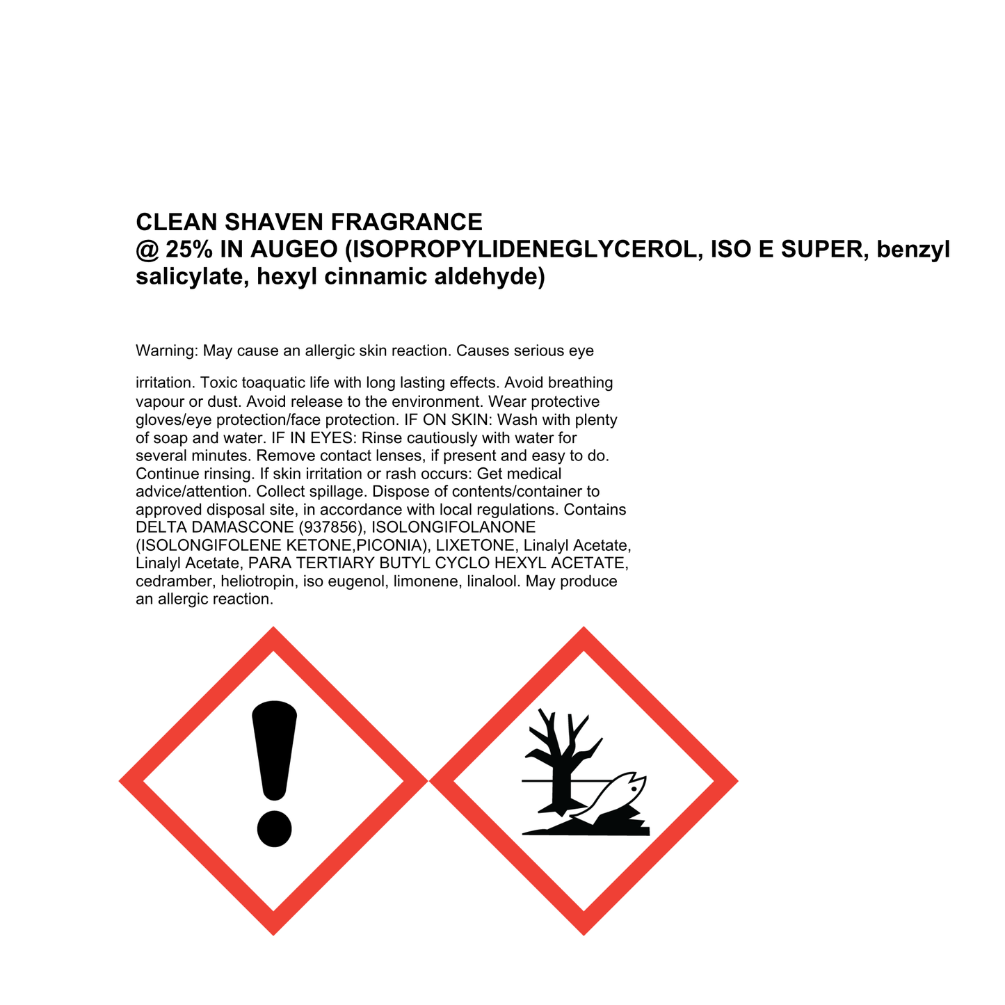 Clean Shaven Diffuser Refill