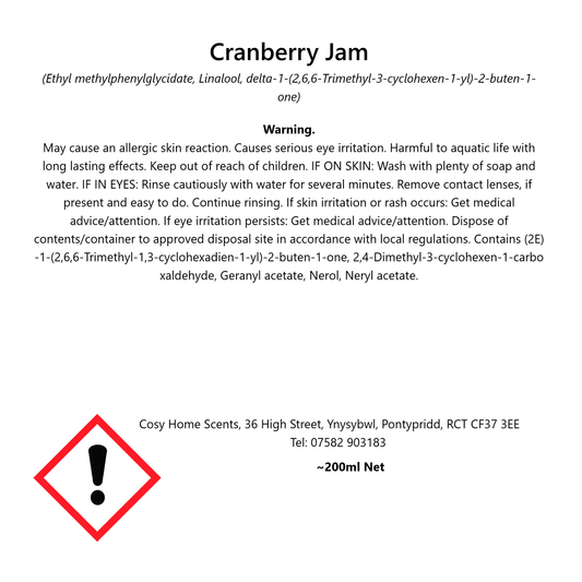 Cranberry Jam Diffuser Refill
