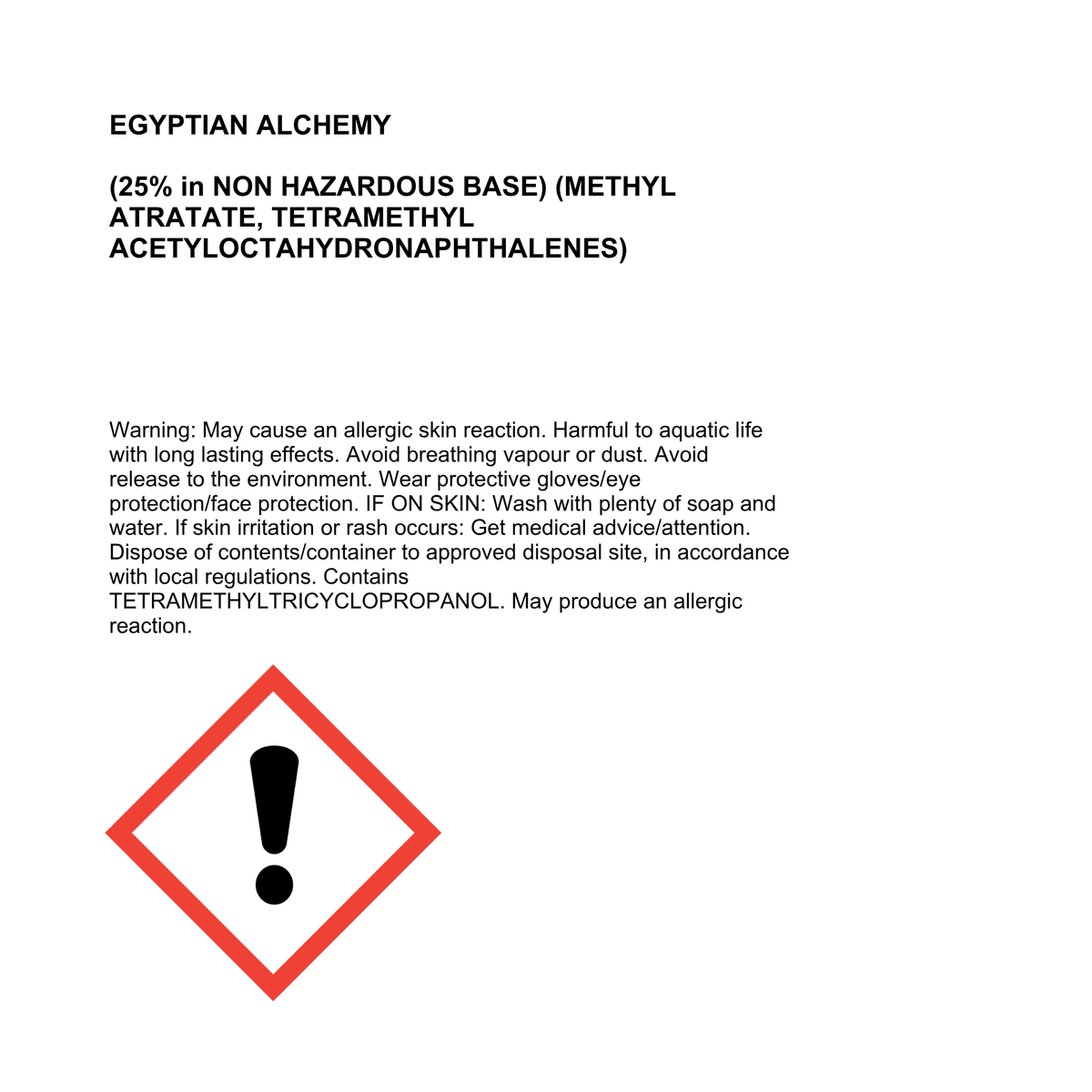 Egyptian Alchemy Aroma Bag Refill