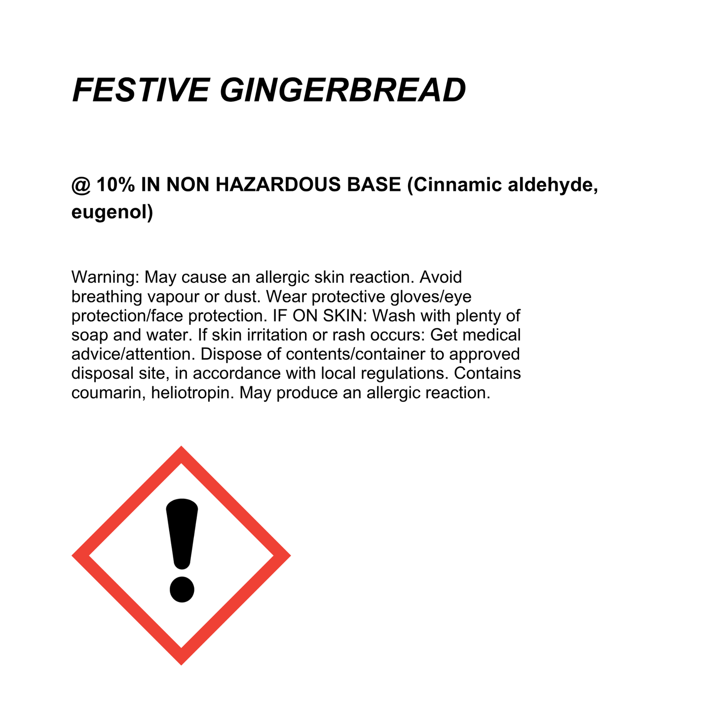 Festive Gingerbread Wax Melt Tin