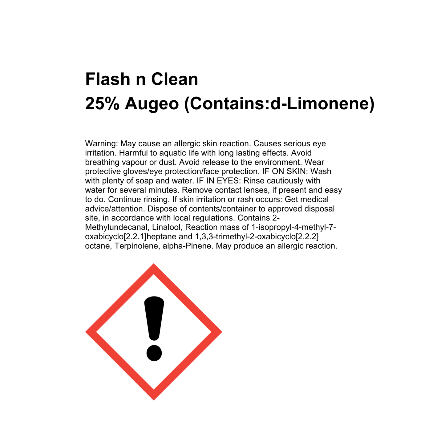 Flash N Clean Diffuser Refill