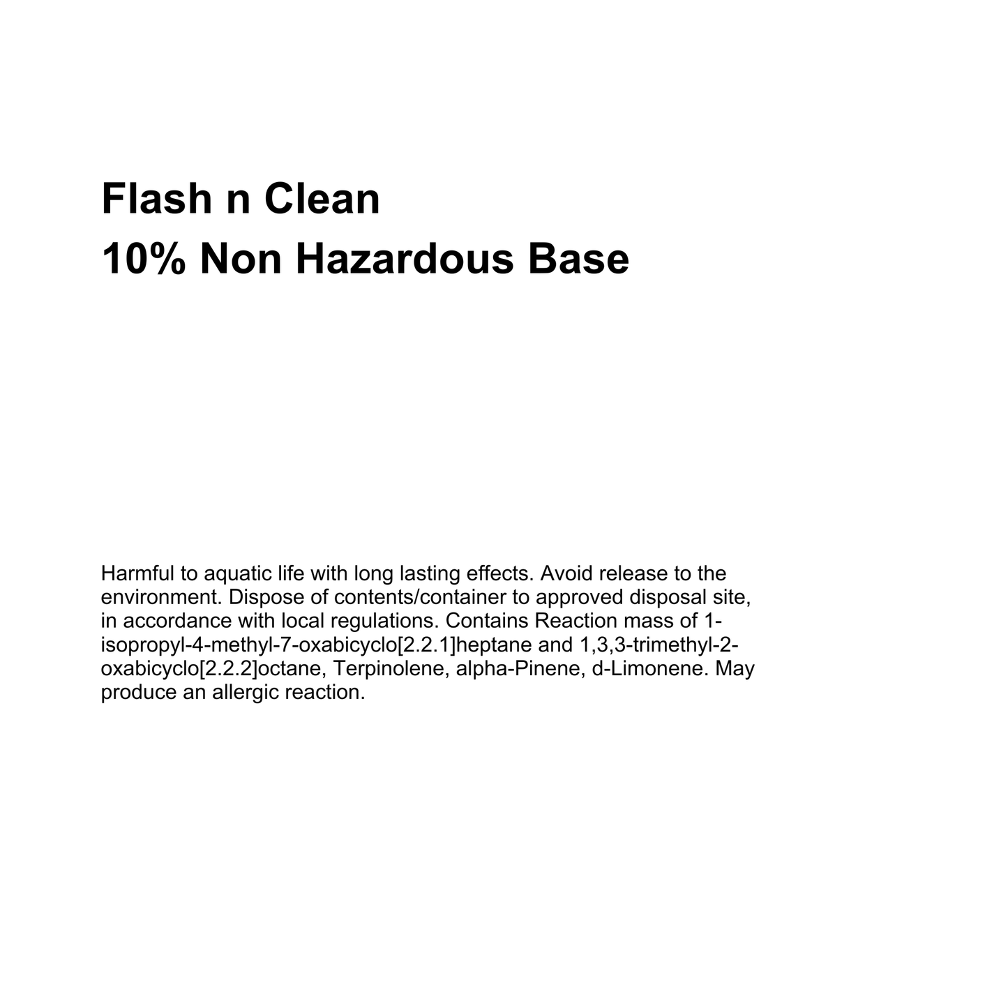 Flash n Clean Wax Melt Tin