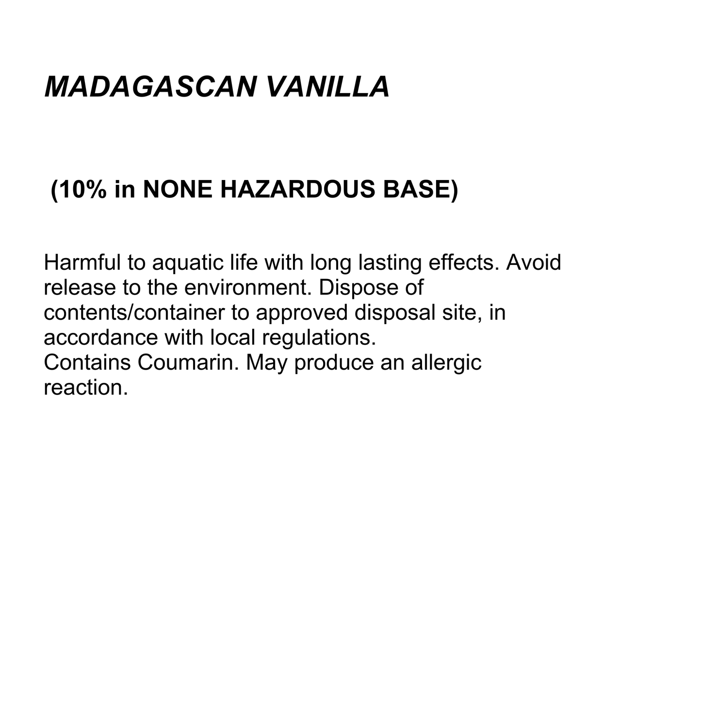 Madagascan Vanilla Wax Melt Tin