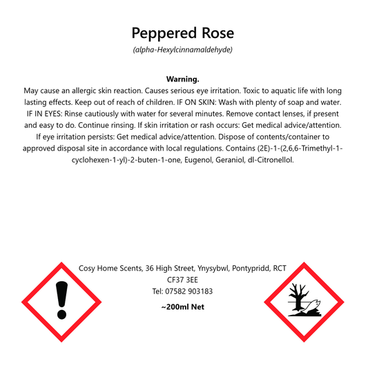 Peppered Rose Diffuser Refill