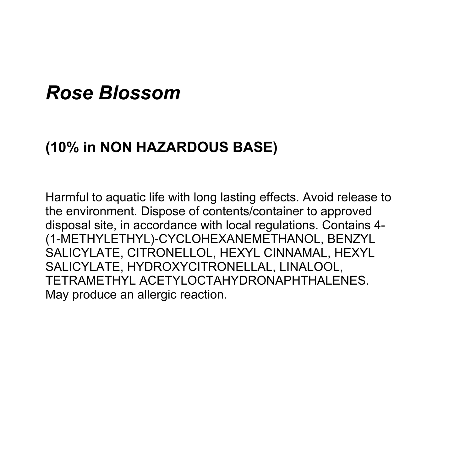 Rose Blossom Wax Melt Tin