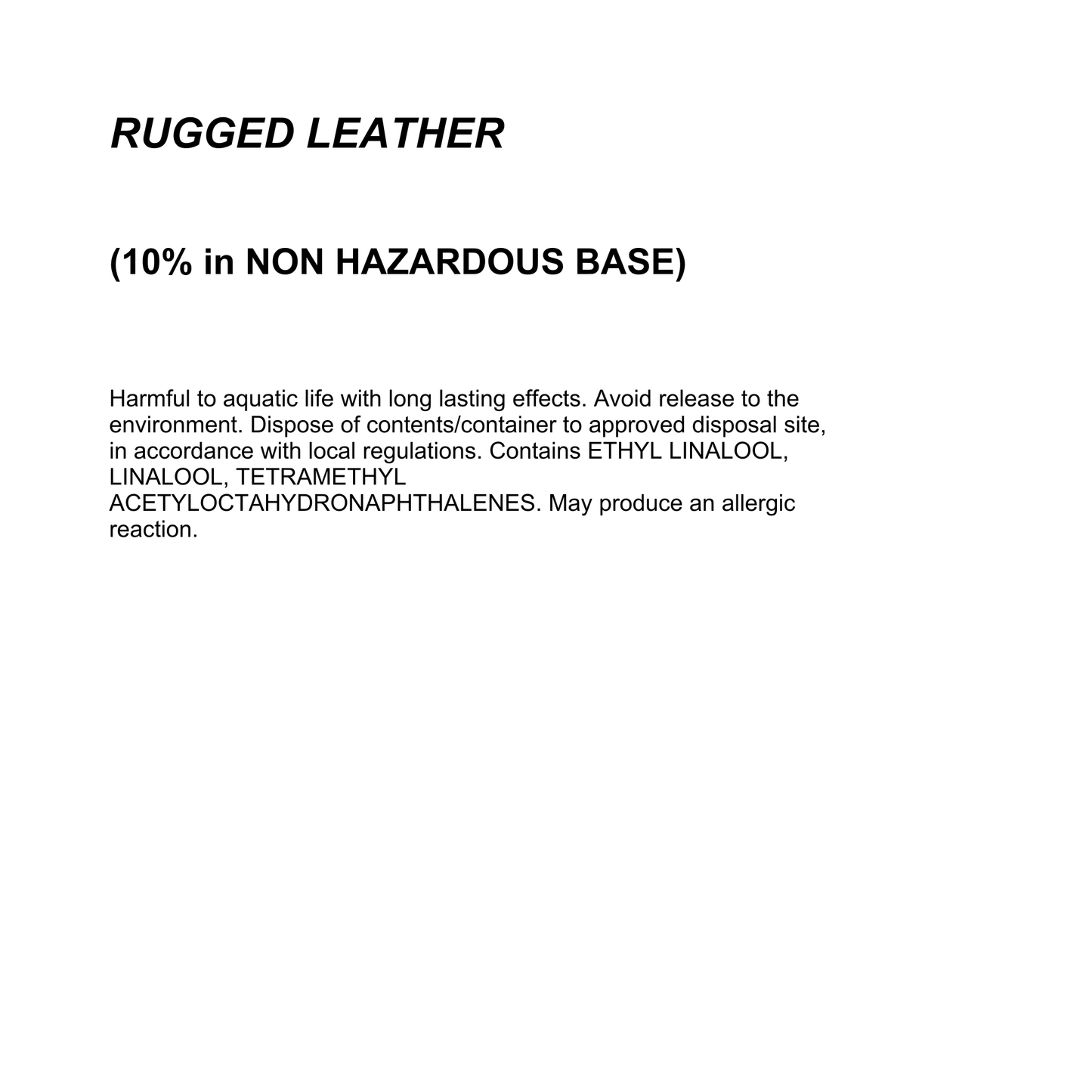 Rugged Leather Wax Melt Tin