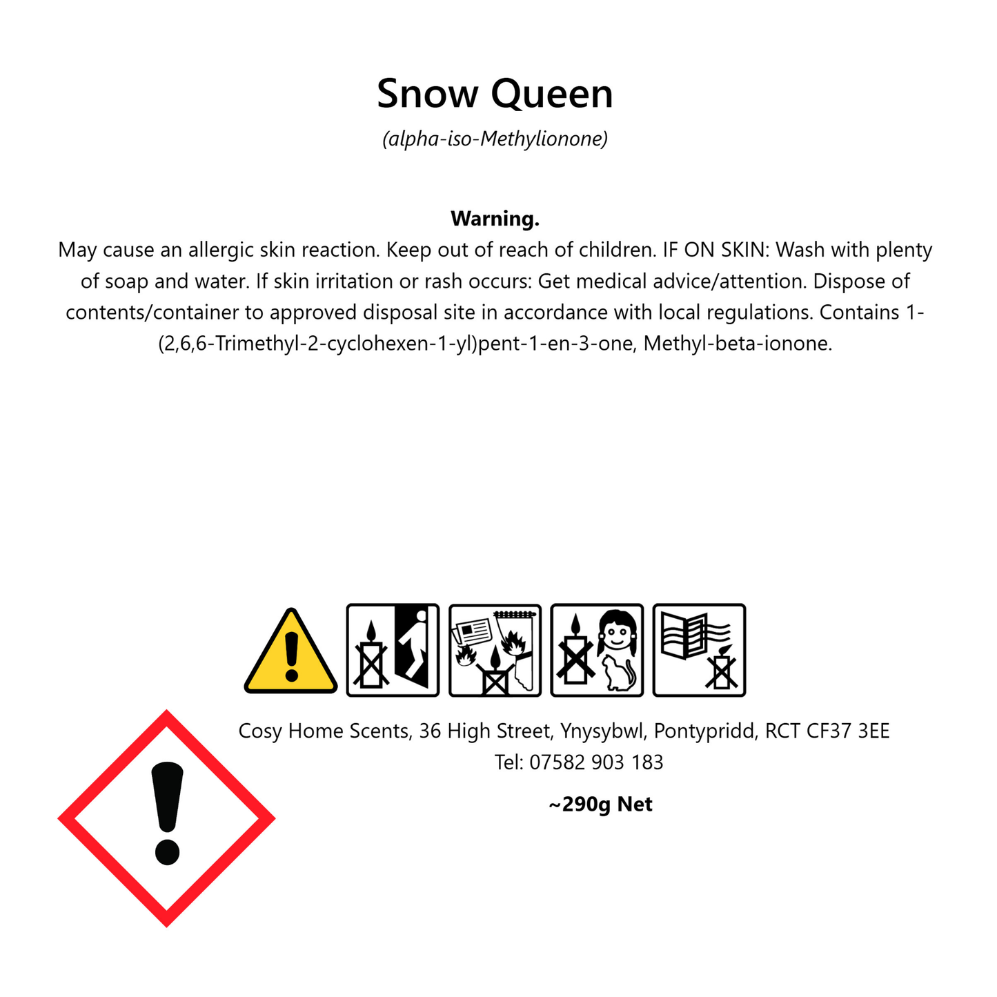Snow Queen Medium Candle