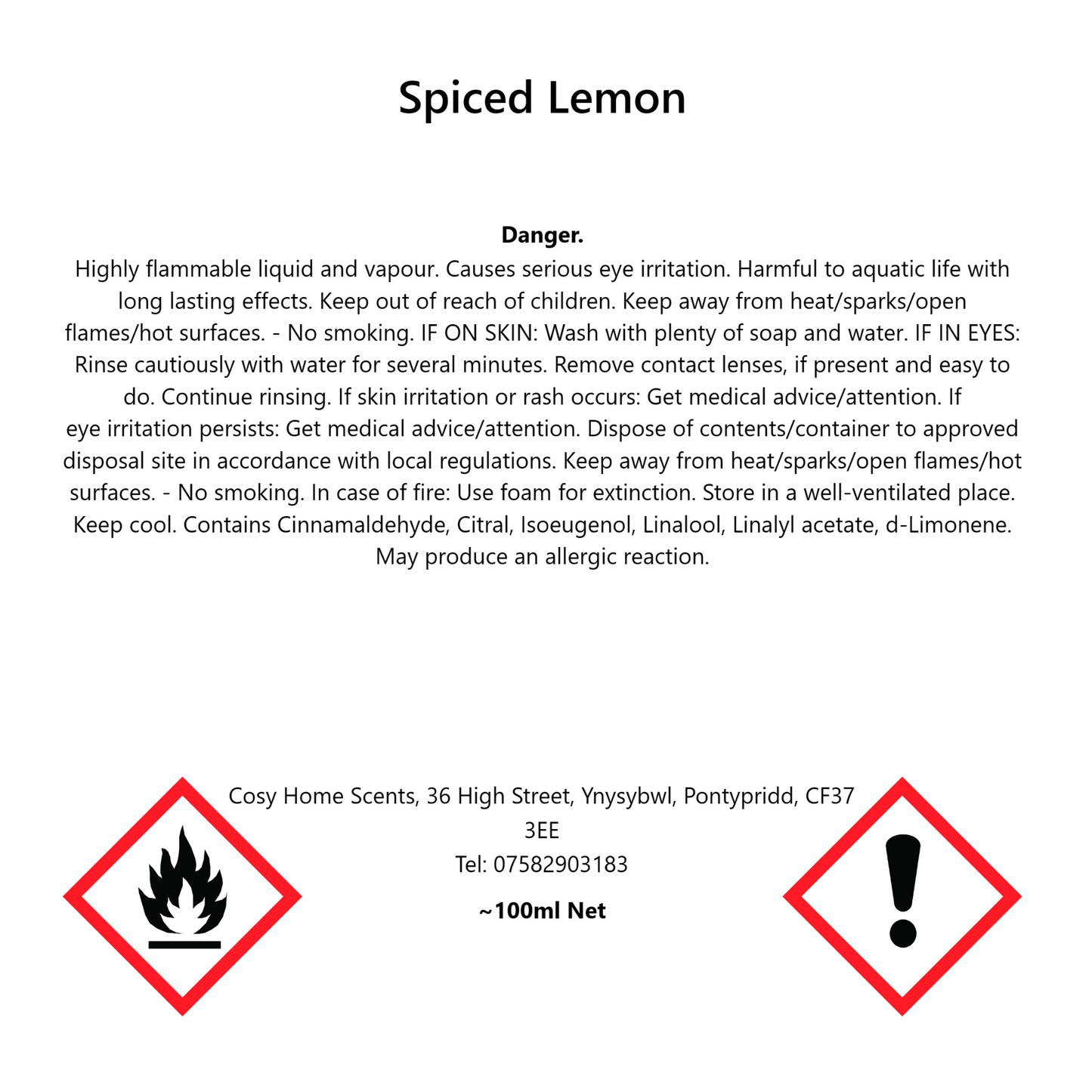 Spiced Lemon Room & Linen Spray