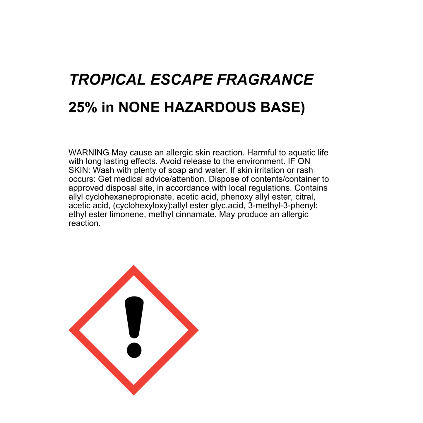 Tropical Escape Aroma Bag